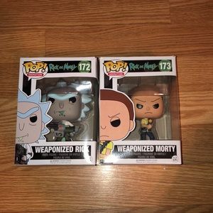 Funko pops rick and morty